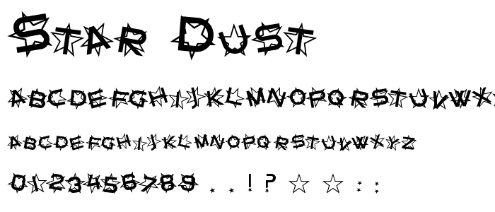 Star Dust font